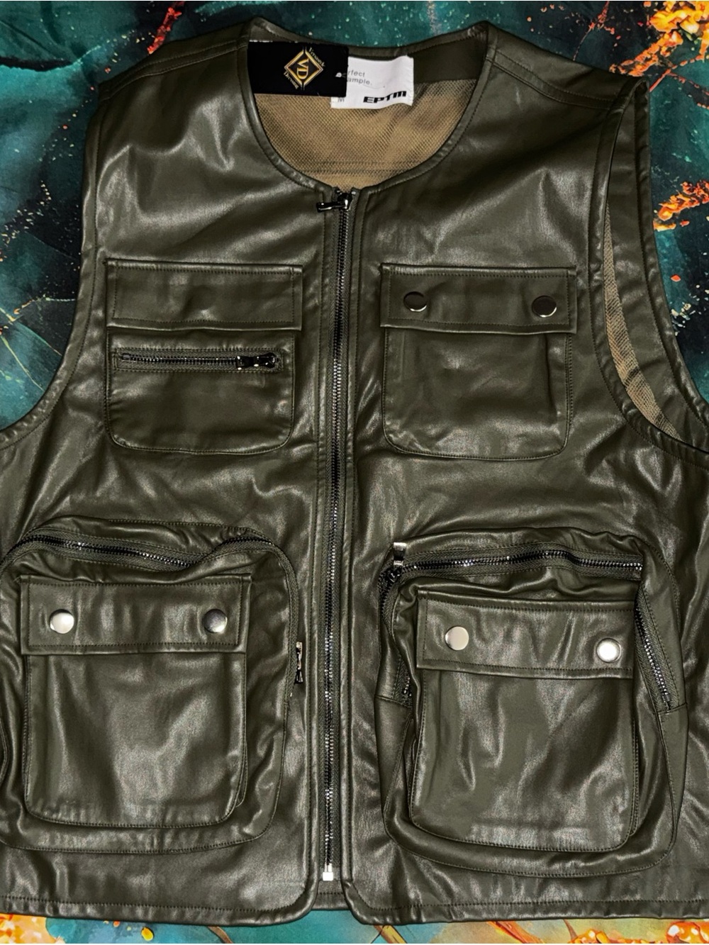 EPTM Olive Green Multi-Pocket Utility Vest